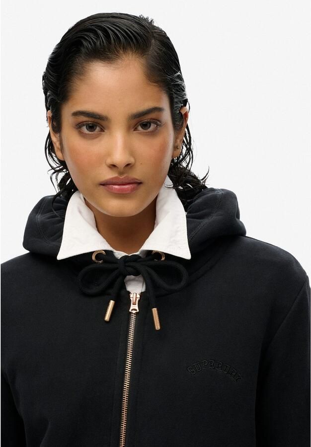 Superdry Sweater Sweatshirt à capuche zippé femme Logo Essential - Foto 3