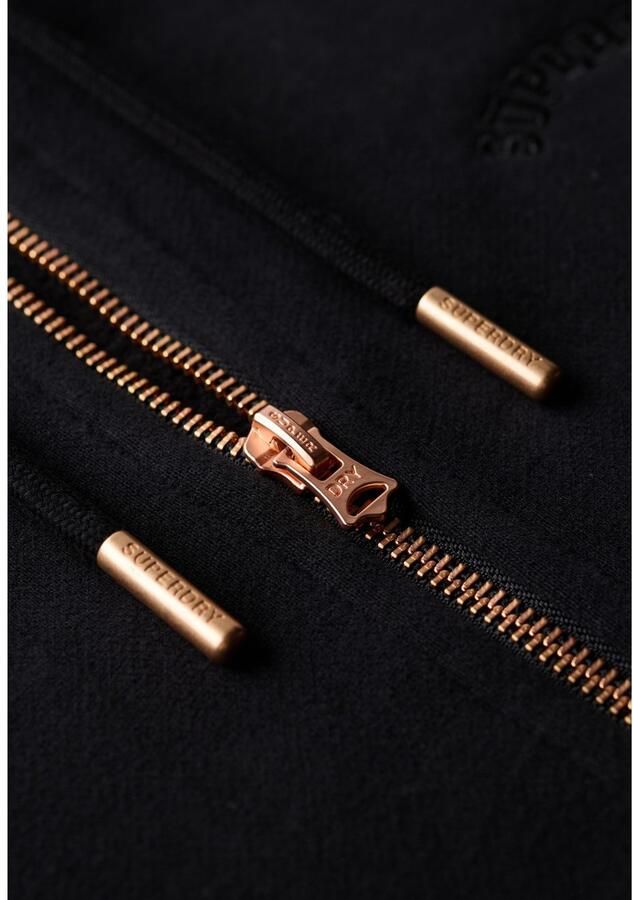 Superdry Sweater Sweatshirt à capuche zippé femme Logo Essential