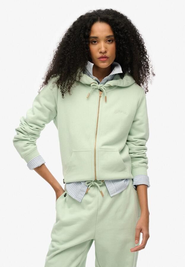 Superdry Sweater Sweatshirt à capuche zippé femme Logo Essential - Foto 8