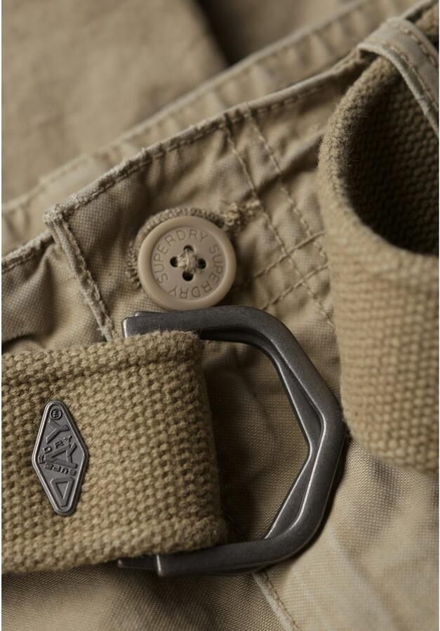 Superdry Regular fit korte cargobroek met riem model 'Heavy' - Foto 3