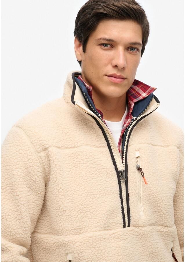 Superdry Fleecetrui OUTDOOR FLEECE HALF ZIP met opstaande kraag en korte ritssluiting in troyer-look - Foto 2