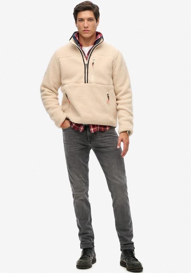 Superdry Fleecetrui OUTDOOR FLEECE HALF ZIP met opstaande kraag en korte ritssluiting in troyer-look - Foto 4