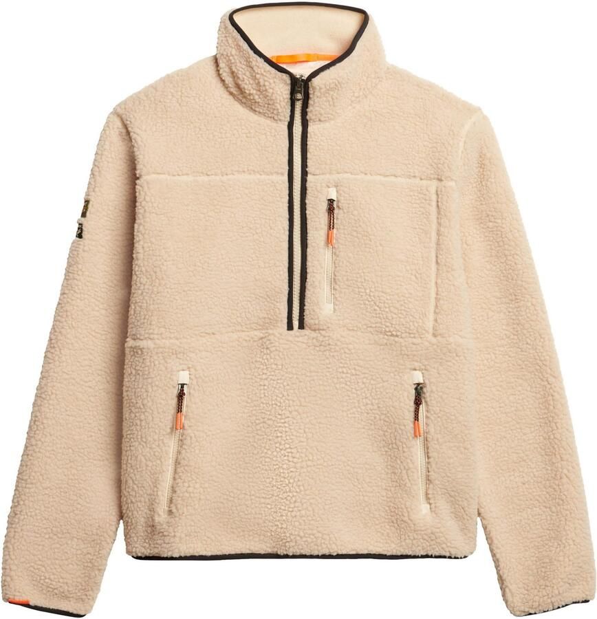 Superdry Fleecetrui OUTDOOR FLEECE HALF ZIP met opstaande kraag en korte ritssluiting in troyer-look