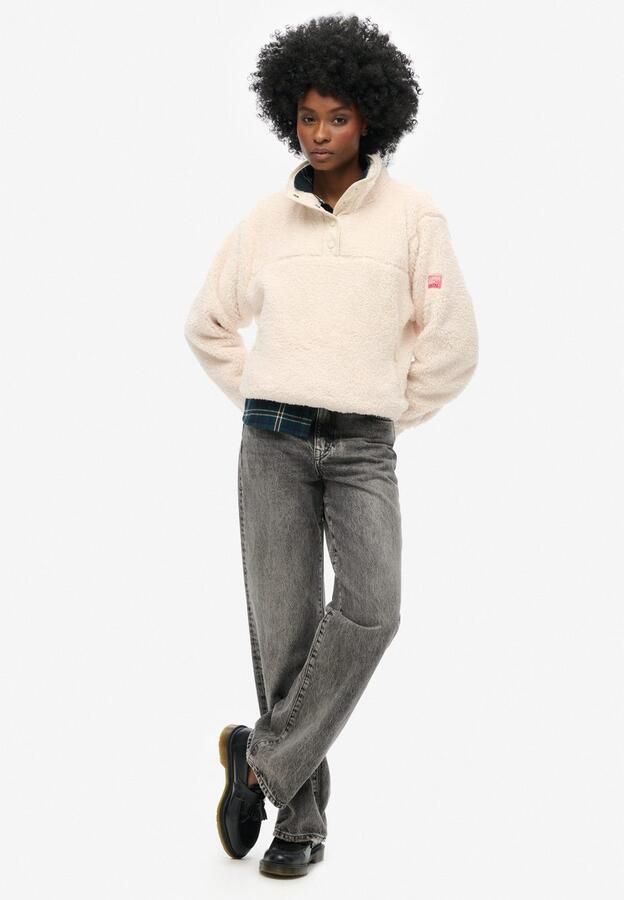 Superdry Fleecetrui SUPER SOFT HENLEY - Foto 4