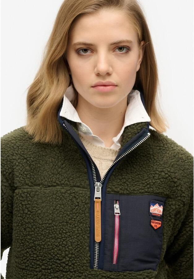 Superdry Fleecetrui VINTAGE RETRO HALF ZIP FLEECE