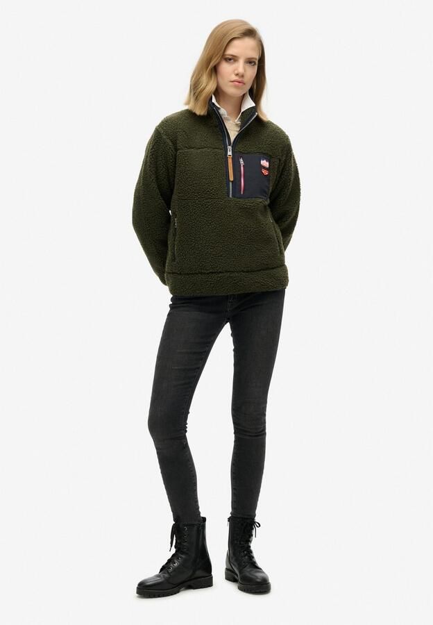 Superdry Fleecetrui VINTAGE RETRO HALF ZIP FLEECE - Foto 5