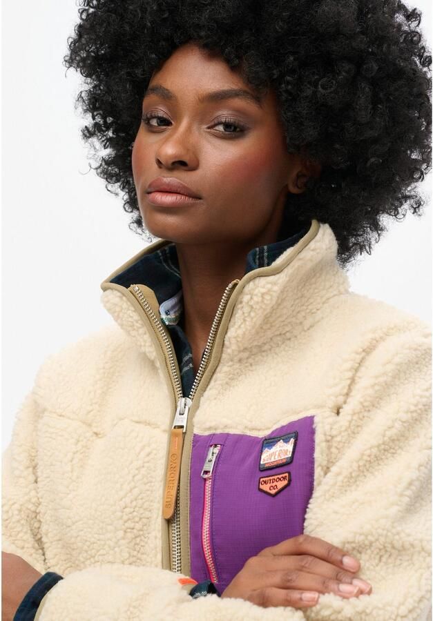 Superdry Fleecetrui VINTAGE RETRO HALF ZIP FLEECE - Foto 2