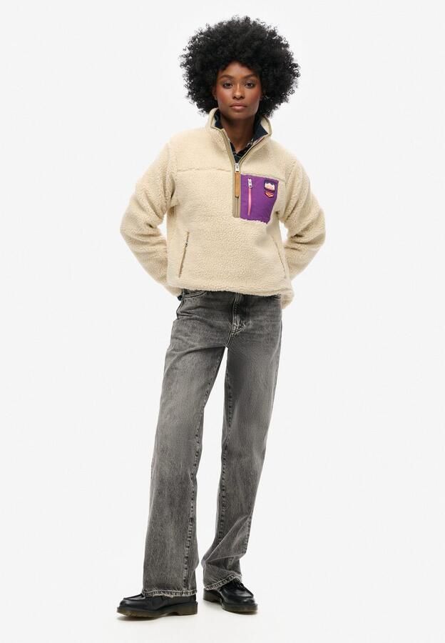 Superdry Fleecetrui VINTAGE RETRO HALF ZIP FLEECE - Foto 6