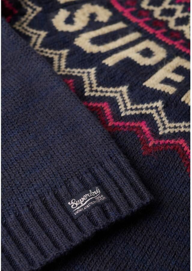 Superdry Fair Isle Branded Gebreide Trui Dames