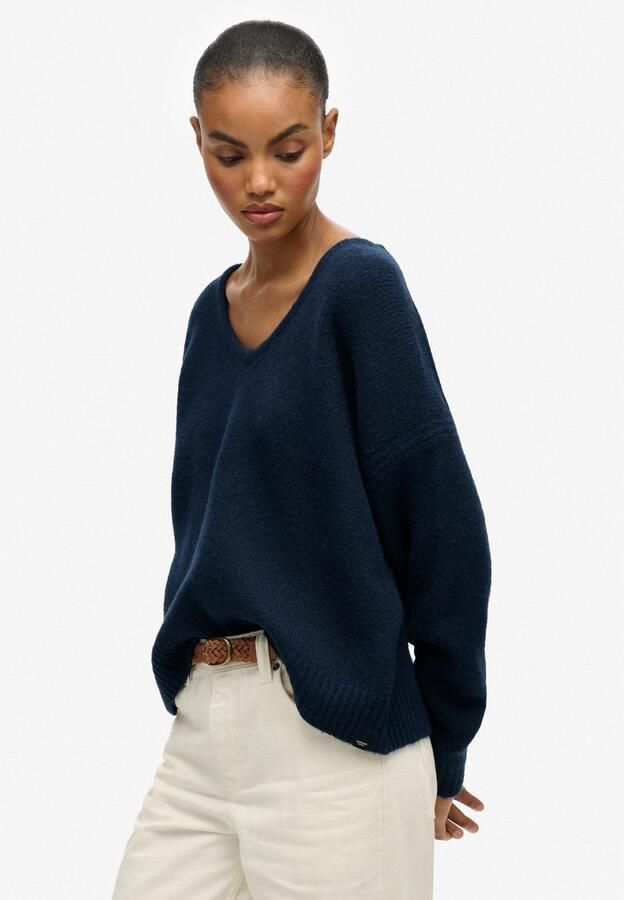 Superdry Gebreide trui BRUSHED OS V NECK JUMPER - Foto 2