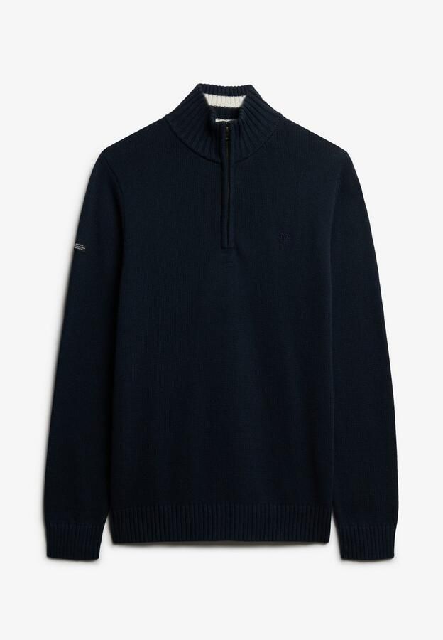 Superdry Sweater Half Zip Trui Heavy Navy - Foto 5