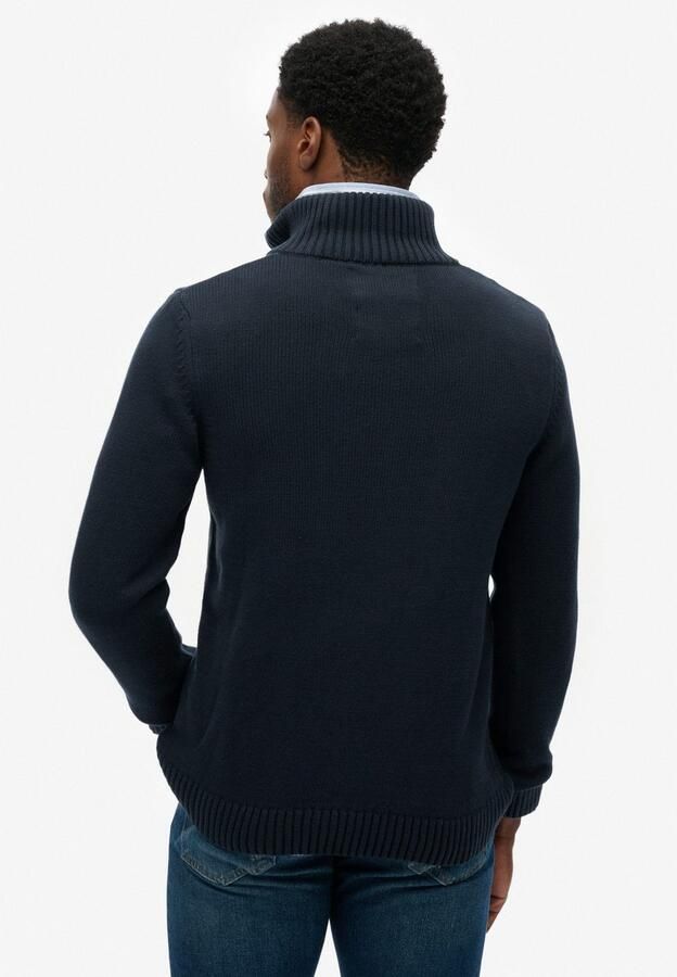 Superdry Gebreide trui COTTON KNIT HENLEY - Foto 7