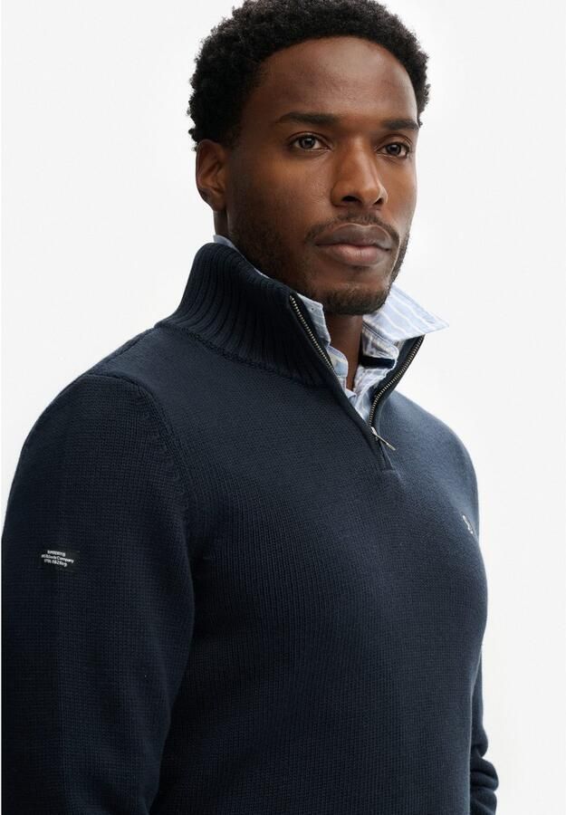 Superdry Gebreide trui COTTON KNIT HENLEY - Foto 6