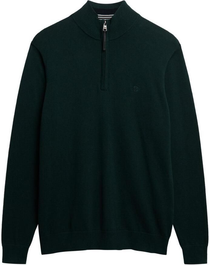 Superdry Gebreide trui ESSENTIALS COTTON HALF ZIP