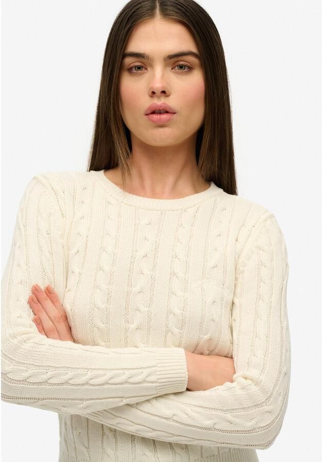 Superdry Gebreide trui ESSENTIALS SLIM CABLE JUMPER - Foto 2