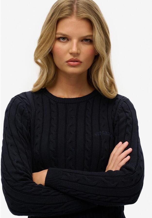 Superdry Gebreide trui ESSENTIALS SLIM CABLE JUMPER - Foto 2