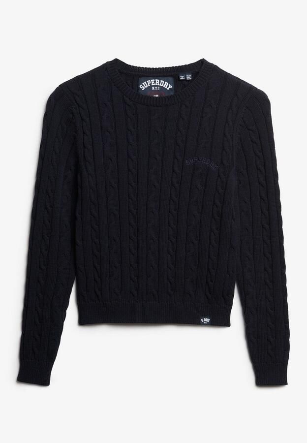 Superdry Gebreide trui ESSENTIALS SLIM CABLE JUMPER - Foto 5