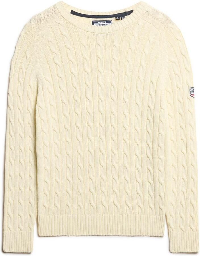 Superdry Trui Pull large en maille torsadée femme