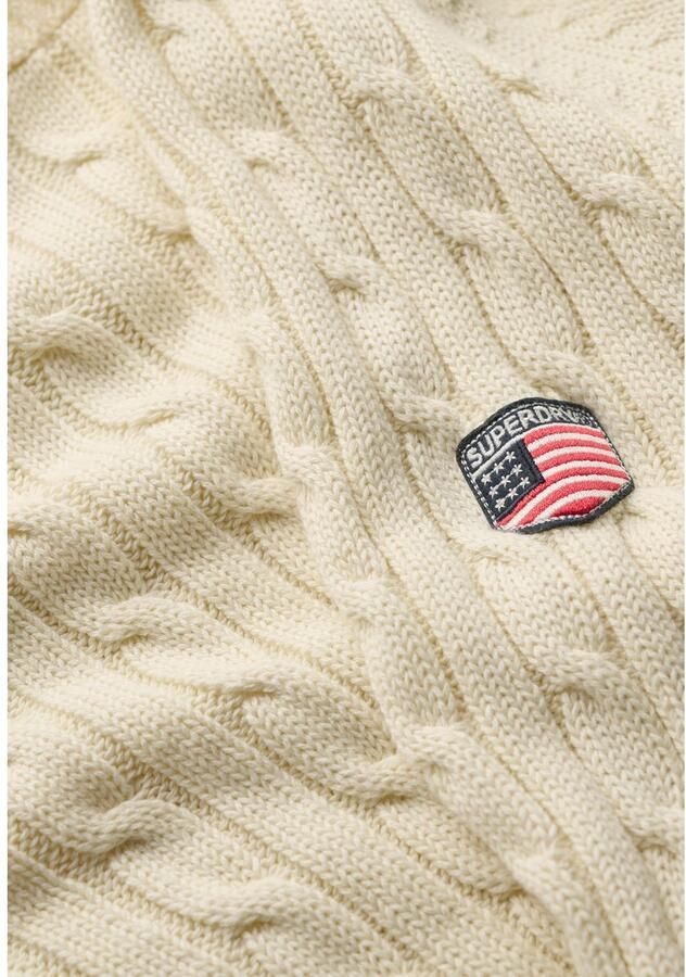 Superdry Trui Pull large en maille torsadée femme - Foto 2