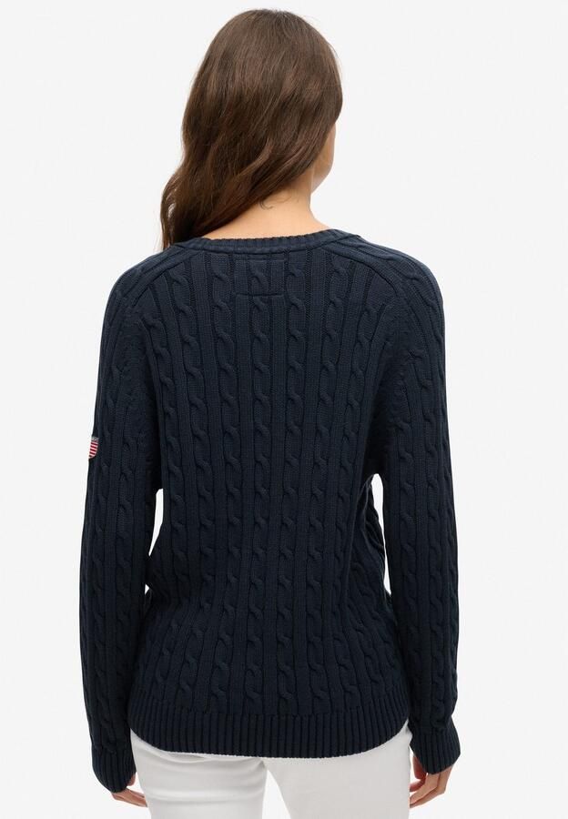 Superdry Trui Pull large en maille torsadée femme - Foto 5