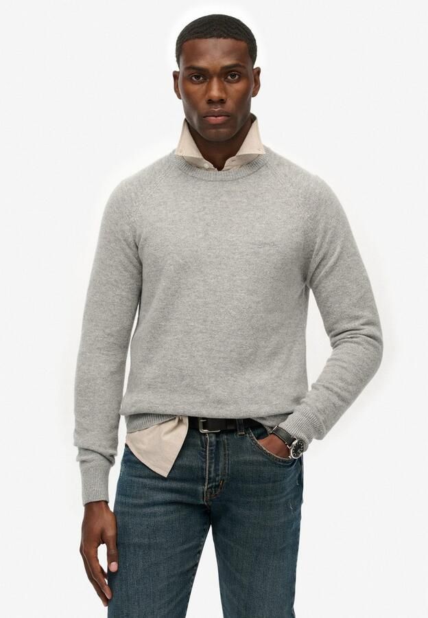 Superdry Gebreide trui WOOL BLEND JUMPER - Foto 5