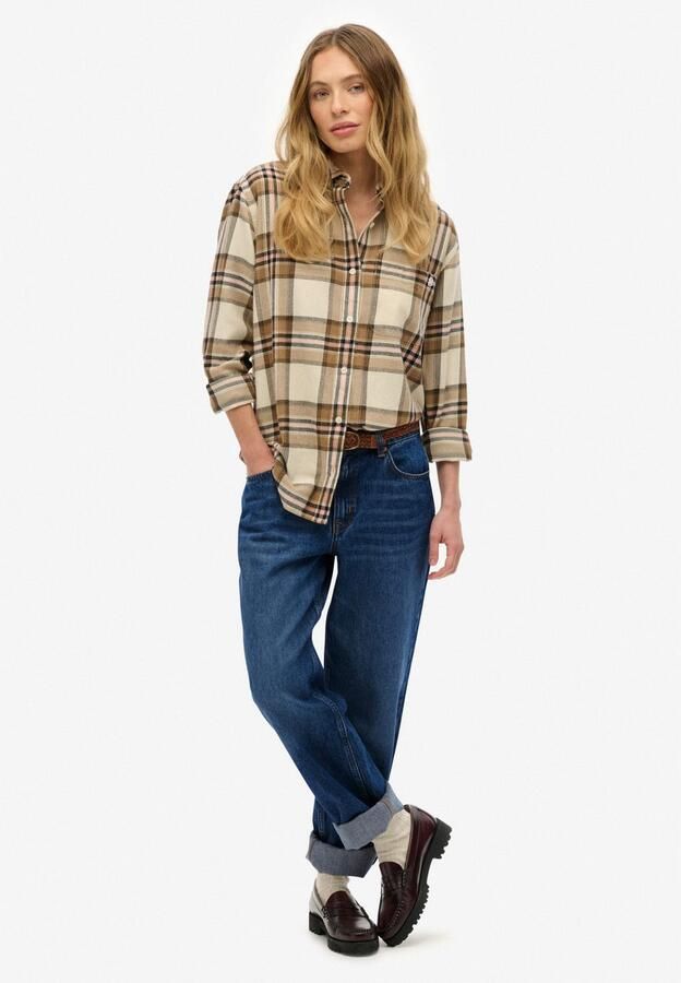 Superdry Geruite blouse CHECK FLANNEL BOYFRIEND SHIRT - Foto 3