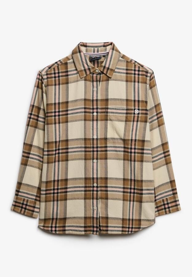 Superdry Geruite blouse CHECK FLANNEL BOYFRIEND SHIRT - Foto 4