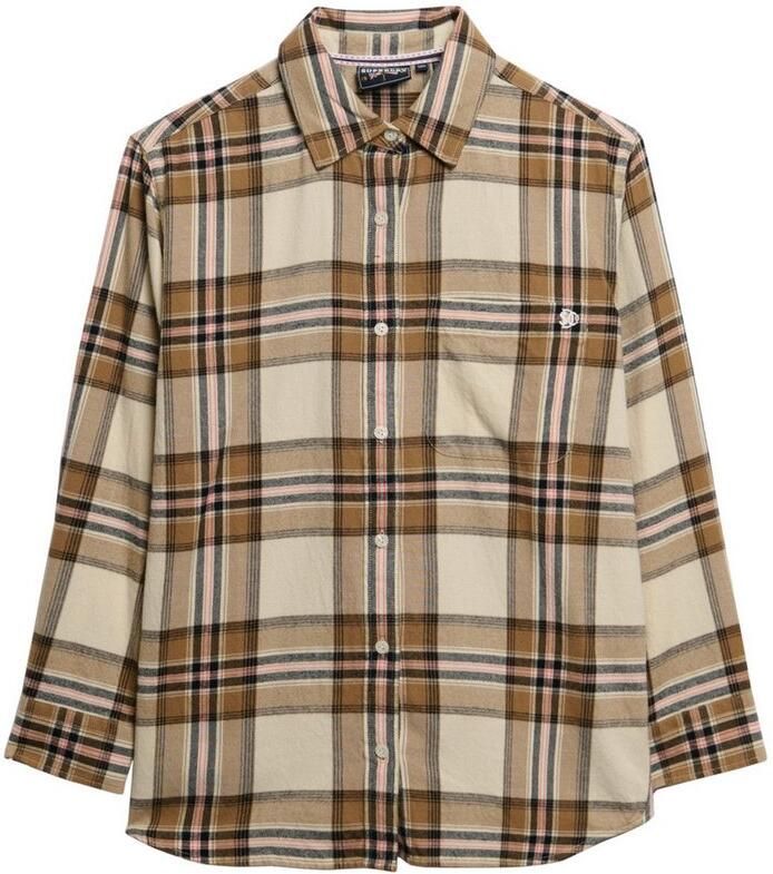 Superdry Geruite blouse CHECK FLANNEL BOYFRIEND SHIRT - Foto 6