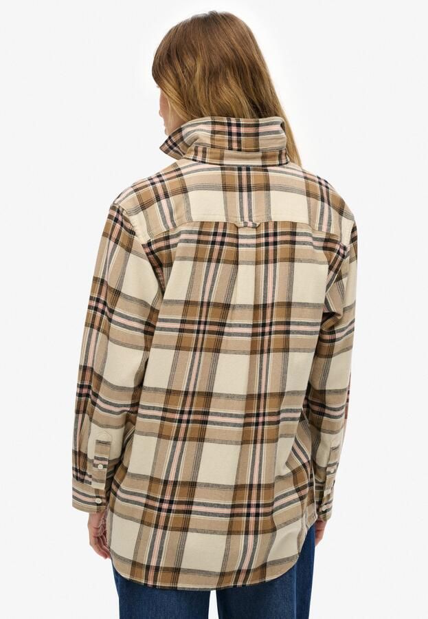 Superdry Geruite blouse CHECK FLANNEL BOYFRIEND SHIRT - Foto 5