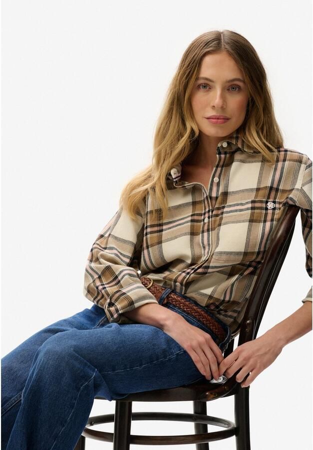 Superdry Geruite blouse CHECK FLANNEL BOYFRIEND SHIRT - Foto 2