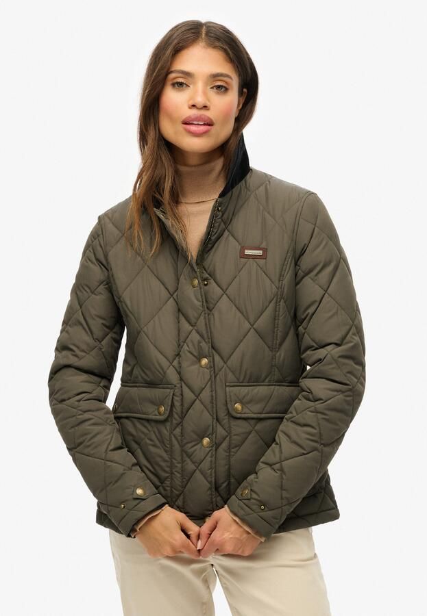 Superdry Gewatteerde jas CORD TRIMMED LINER JACKET - Foto 9