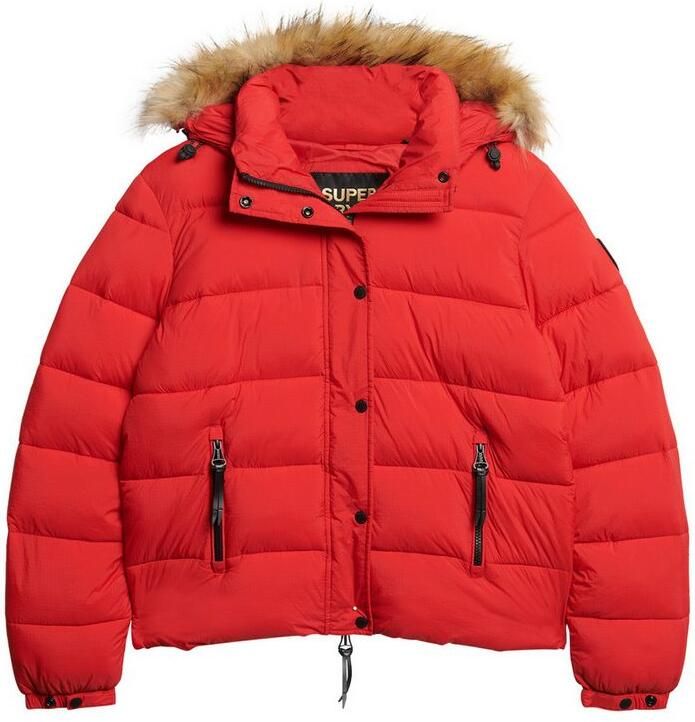 Superdry Gewatteerde jas FAUX FUR SHORT HOOD PUFFER - Foto 5