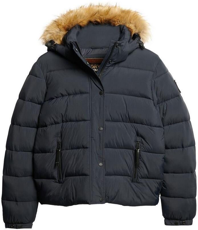 Superdry Gewatteerde jas FAUX FUR SHORT HOOD PUFFER - Foto 4