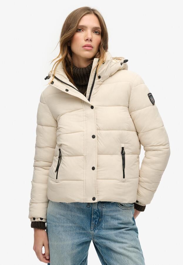 Superdry Gewatteerde jas FAUX FUR SHORT HOOD PUFFER - Foto 5