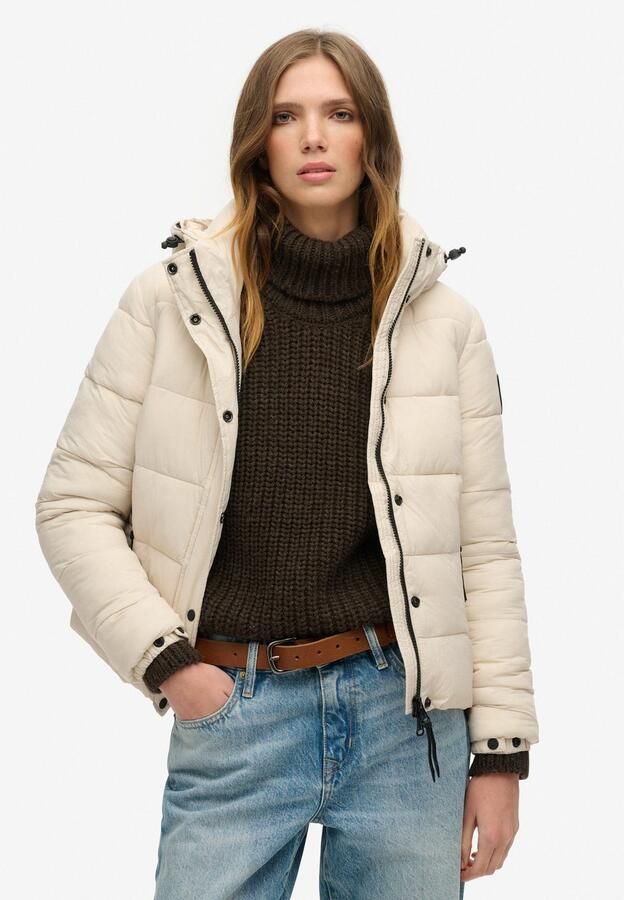 Superdry Gewatteerde jas FAUX FUR SHORT HOOD PUFFER - Foto 3