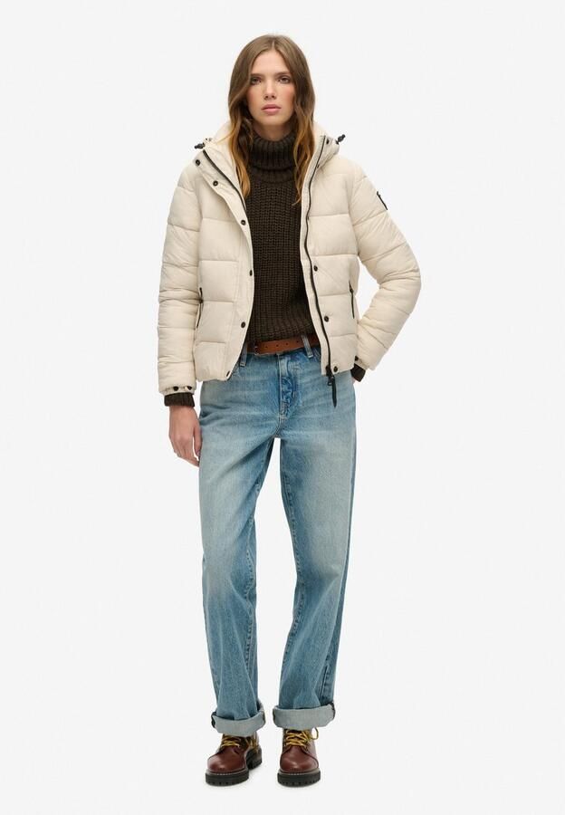 Superdry Gewatteerde jas FAUX FUR SHORT HOOD PUFFER - Foto 4