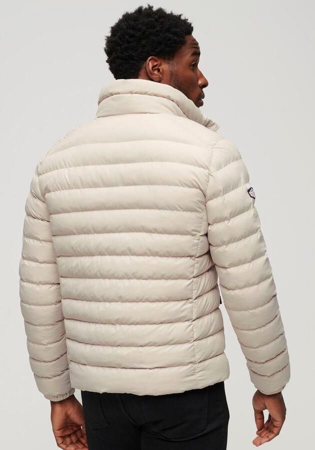 Superdry gewatteerde jas Fuji met logo chateau grey - Foto 2