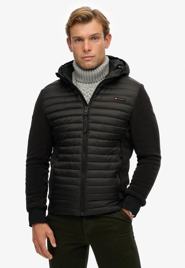 Superdry Gewatteerde jas HOOD STORM FLEECE HYBRID JKT - Foto 7