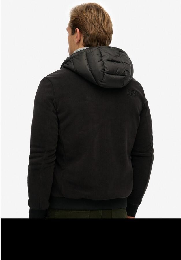 Superdry Gewatteerde jas HOOD STORM FLEECE HYBRID JKT