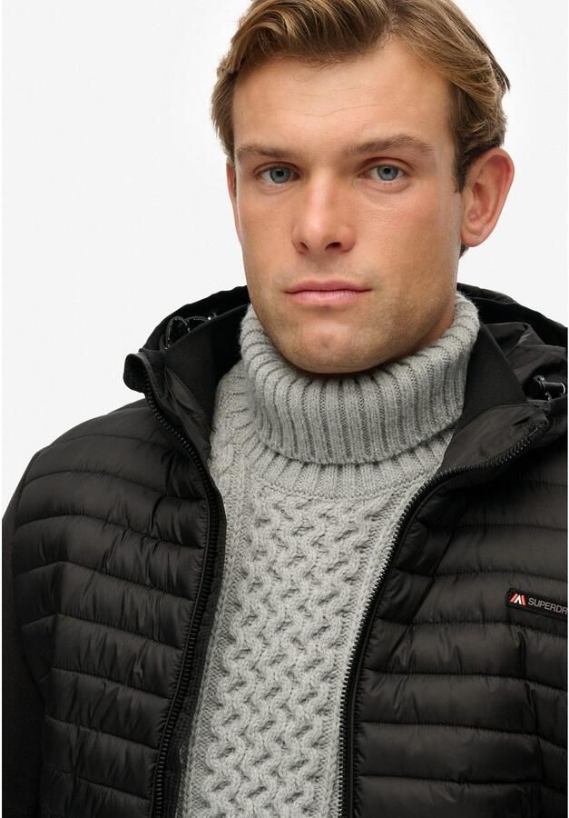 Superdry Gewatteerde jas HOOD STORM FLEECE HYBRID JKT - Foto 2