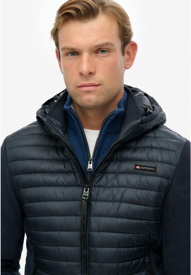 Superdry Gewatteerde jas HOOD STORM FLEECE HYBRID JKT - Foto 2