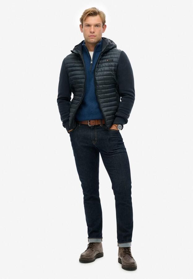 Superdry Gewatteerde jas HOOD STORM FLEECE HYBRID JKT - Foto 5