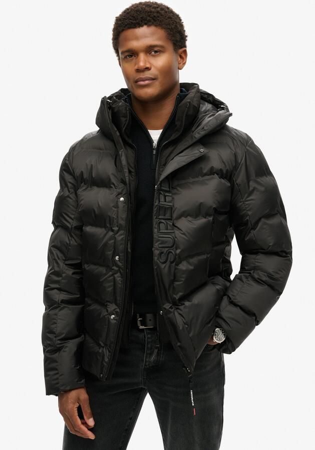 Superdry Gewatteerde jas Hooded City Graphic Puffer Jkt - Foto 5