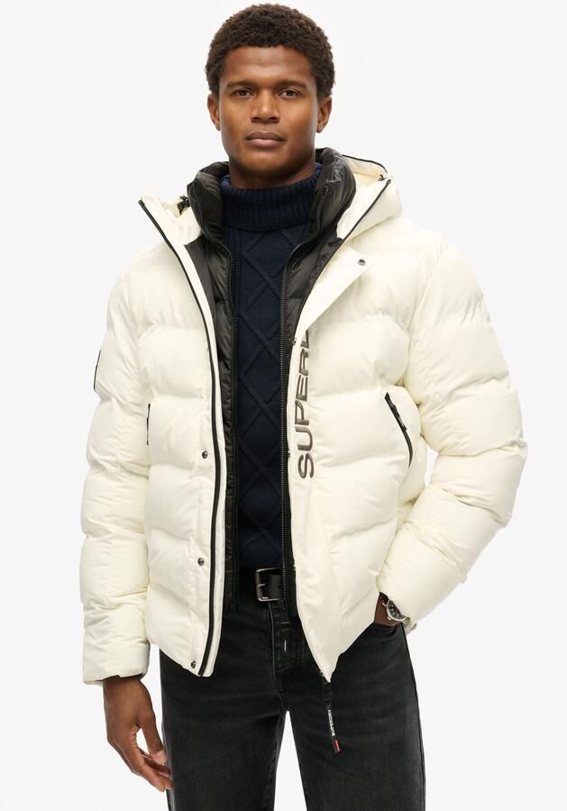 Superdry Gewatteerde jas Hooded City Graphic Puffer Jkt - Foto 5