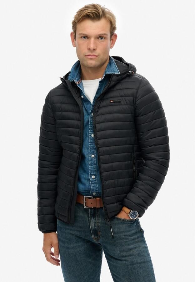 Superdry Gewatteerde jas HOODED FUJI LITE JACKET - Foto 5