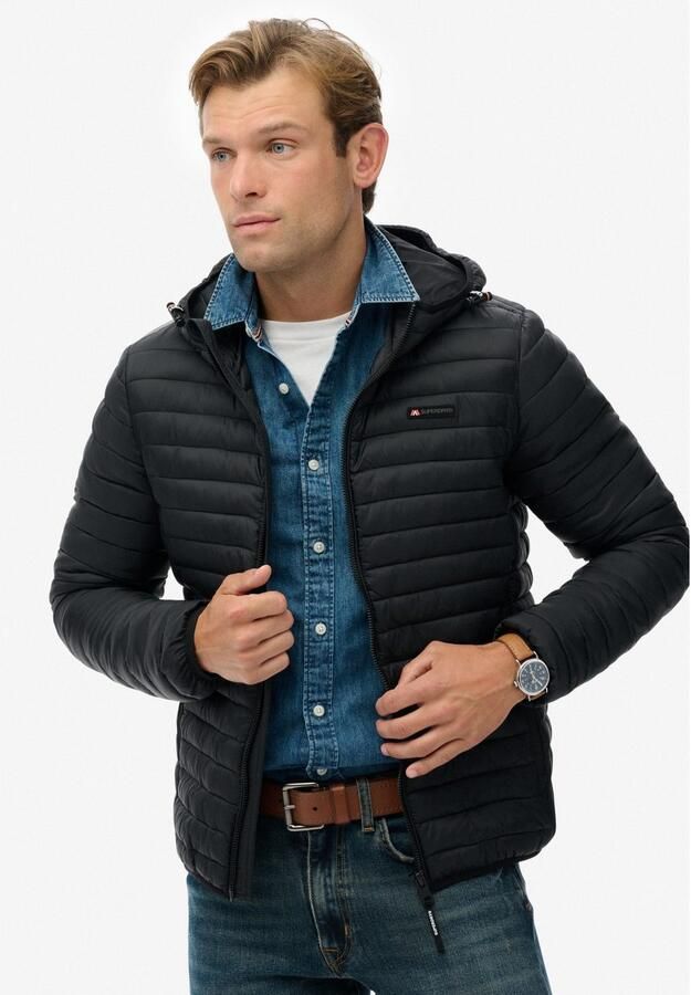 Superdry Gewatteerde jas HOODED FUJI LITE JACKET - Foto 3