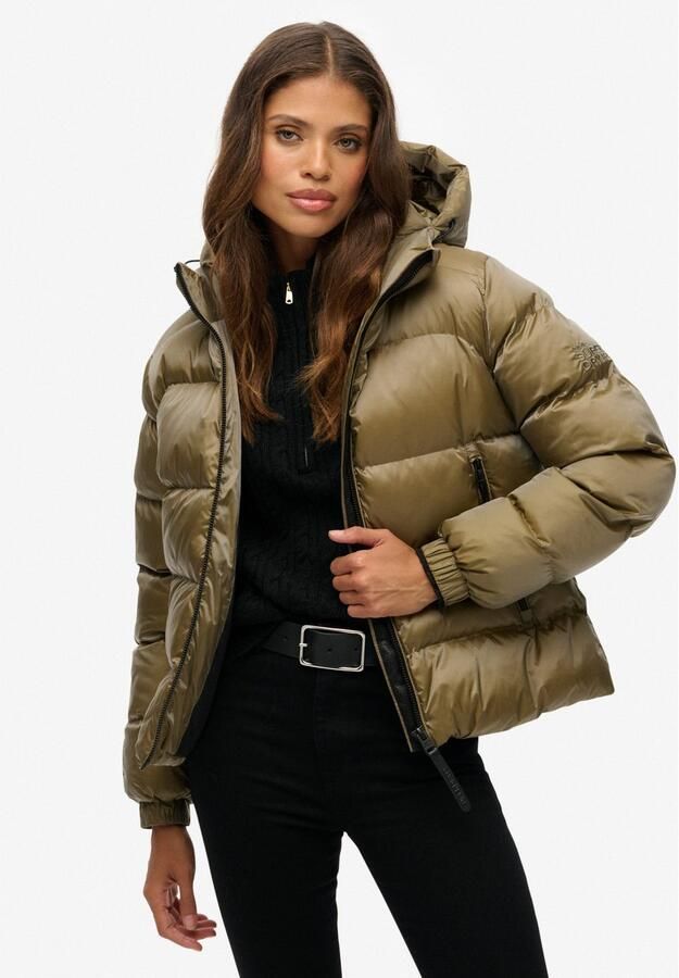 Superdry Gewatteerde jas HOODED LUXE SPORTS PUFFER - Foto 4