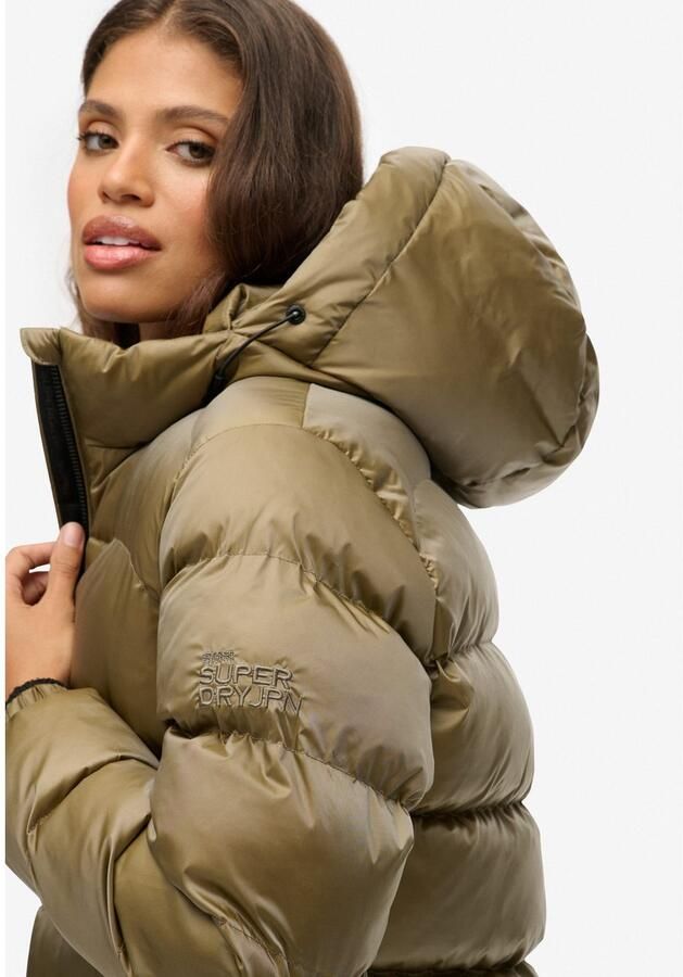 Superdry Hooded Luxe Sports Puffer Winterjas Dames