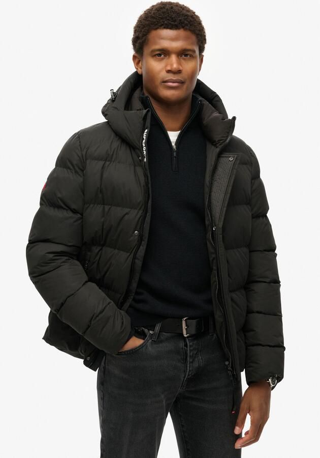 Superdry Microfibre Hooded Sports Puffer Winterjas Heren - Foto 4