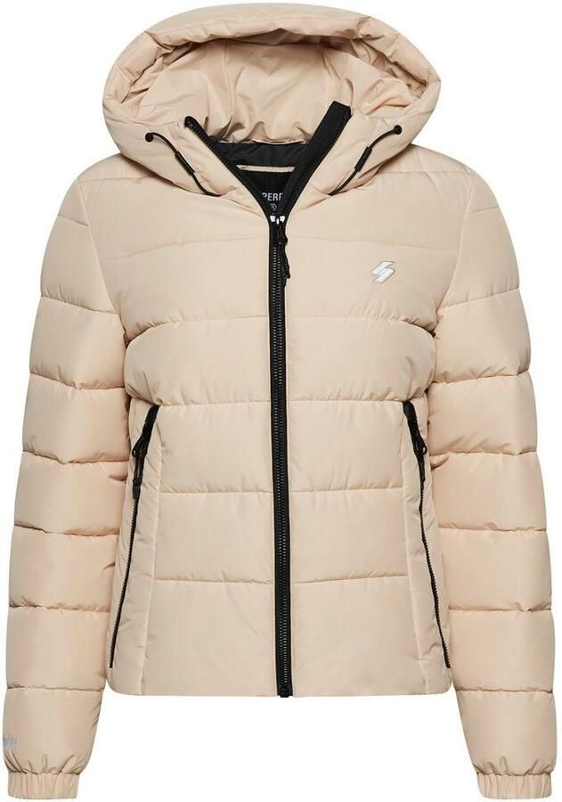 Superdry Gewatteerde jas HOODED SPIRIT SPORTS PUFFER van waterafstotend materiaal